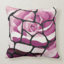 Purple Rose Pillow pillows