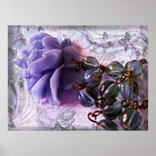 Purple Rose print