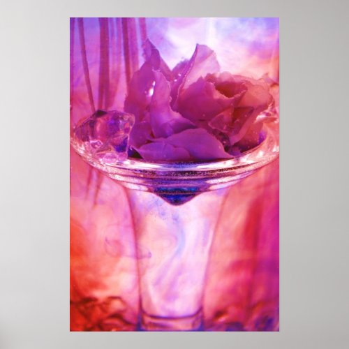 purple rose poster print