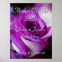 Purple Rose Print