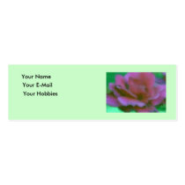 Purple Rose Profile Card business cards by pyrabird Purple Rose Profile Card business cards