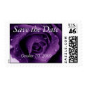 Purple Rose Save the Date postage