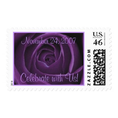 Purple Rose Stamp