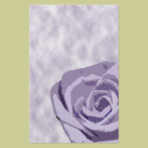 Purple Rose Stationery stationery