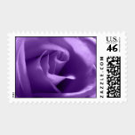 Purple Rose Wedding Postage stamps