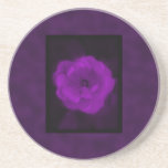 Purple Rose. With Black and Dark Purple. Coasters