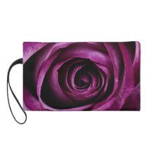 Purple Rose Wristlet