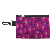 Purple roses accessories bag