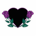 purple roses black heart photo sculptures by doonidesigns purple roses black heart photo sculptures