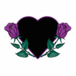 purple roses black  heart