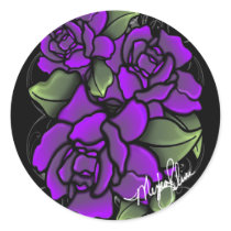 Purple Roses Stickers