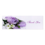 Purple Roses Wedding Favor Tag Business Card Templates