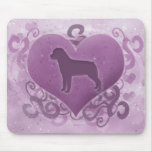 Purple Rottweiler Valentine Mousepads