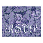 Purple RSVP Damask Wedding Response Card invitations