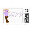 Purple RSVP Stamp
