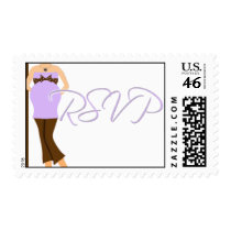 Purple RSVP Stamp by Designdivaad Purple RSVP Stamp