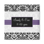 purple  Save the date magnet