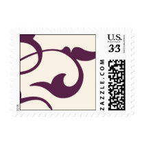 Purple Scrolls postage