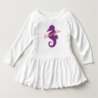 Purple Seahorse Personalized