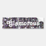 Purple Sequins & Beads Bumper Sticker