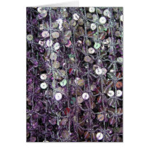 Purple Sequins & Beads Cards