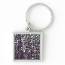 Purple Sequins & Beads Key Chains