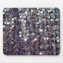 Purple Sequins & Beads Mousepad