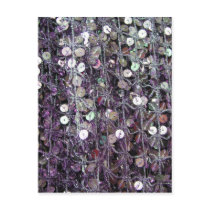 Purple Sequins & Beads Postcard