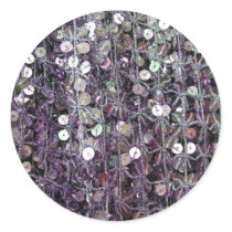 Purple Sequins & Beads Stickers