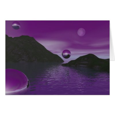 Purple Serenity Cards by jasonmit