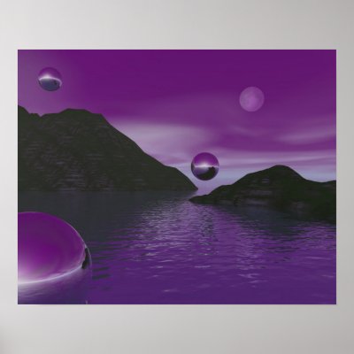 Purple Serenity Print by jasonmit