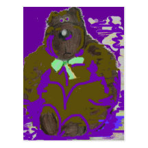 Purple shadows postcard