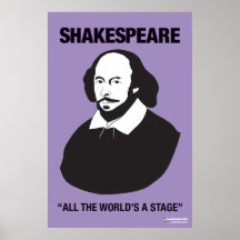 Purple Shakespeare Classroom Poster