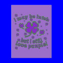 Purple Shamrock St. Patrick's Day Design postcards