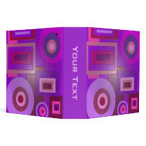 purple shapes binders