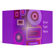 purple shapes binders