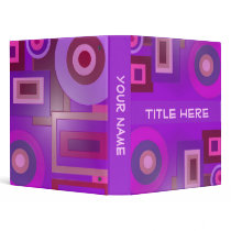 purple shapes binders