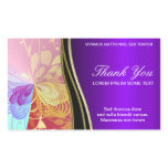 Purple Shine Abstract Thank You Sticker