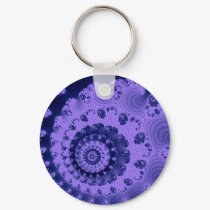 Purple Shine Fractal keychains by naturetees Purple Shine Fractal keychains