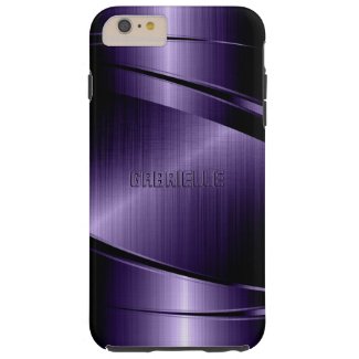Purple Shiny Metallic Design Tough iPhone 6 Plus Case