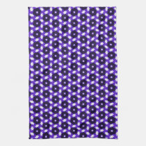 Purple Shock retro pattern kitchen tea towel american mojo kitchen towels