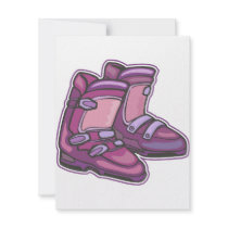 Purple Ski Boots Custom Invite