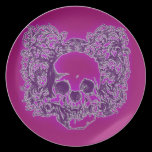 Purple Skull Art plates