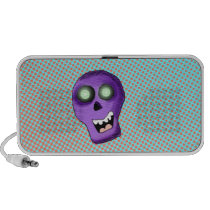 Purple Skull  Doodle speakers
