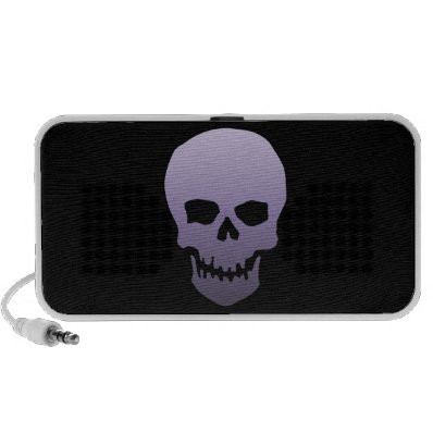 Purple Skull Notebook Speaker