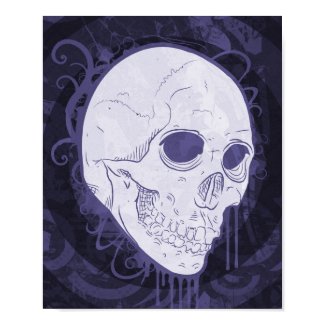 Purple Skull print