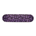 purple skulls skateboard