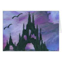 Purple sky castle cards by ctrammel Purple sky castle cards