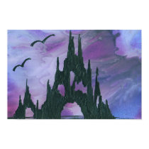 Purple Sky Castle posters by ctrammel Purple Sky Castle posters