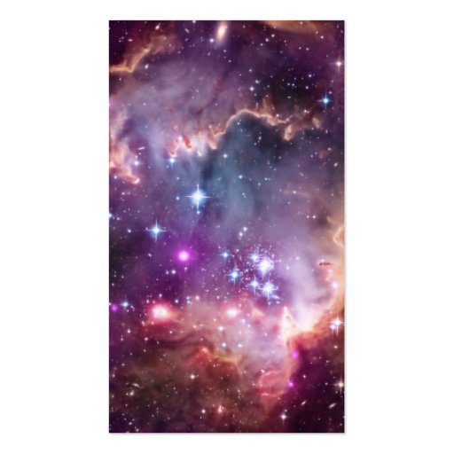 Purple Small Magellanic Cloud Business Card Templates (front side)